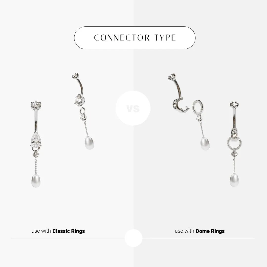 Pearl Drop Charm White Gold