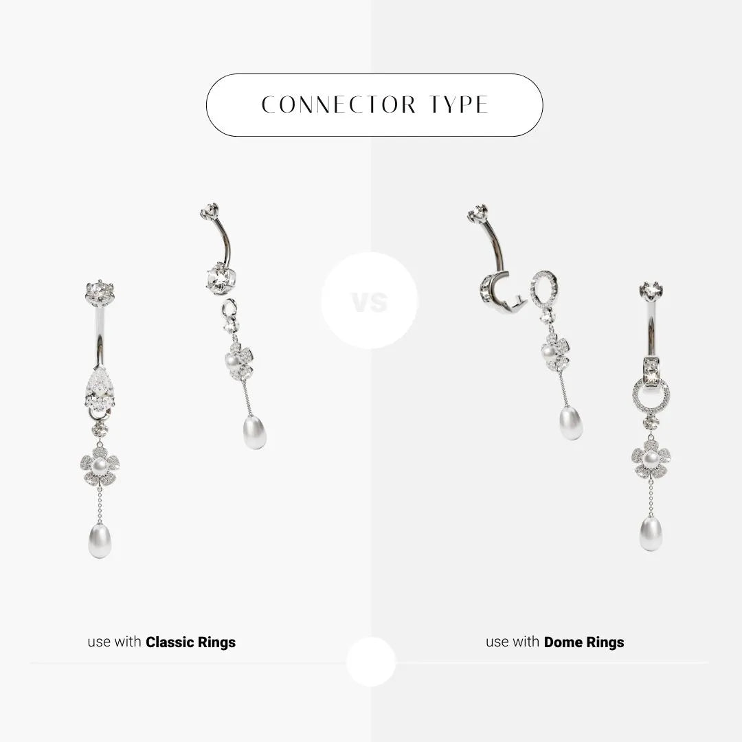 Wildflower Charm White Gold