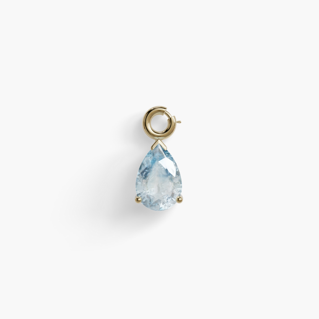 Blue cheapest Topaz Charm