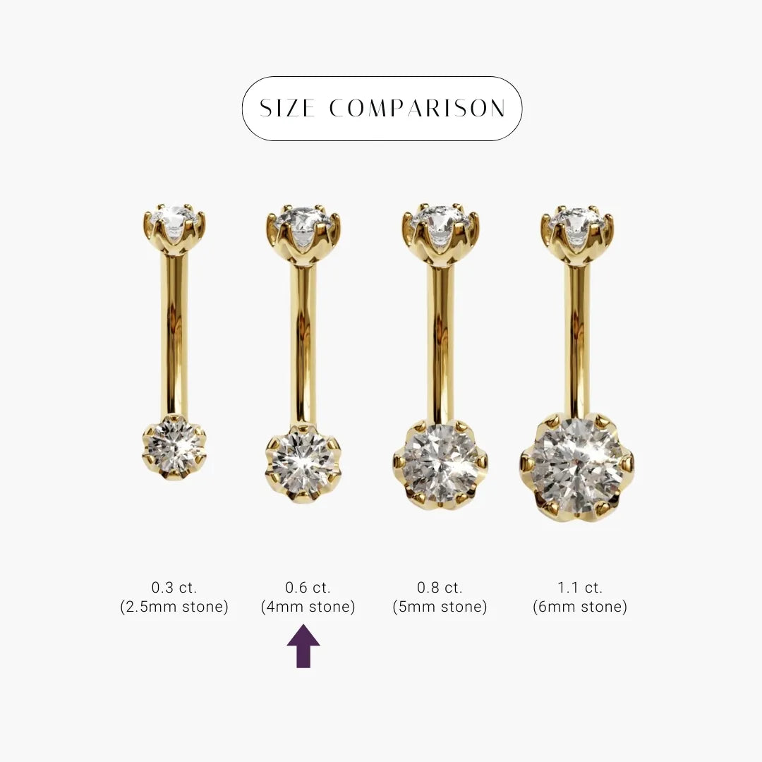 Orchid 0.6 ct. Diamond Belly Ring