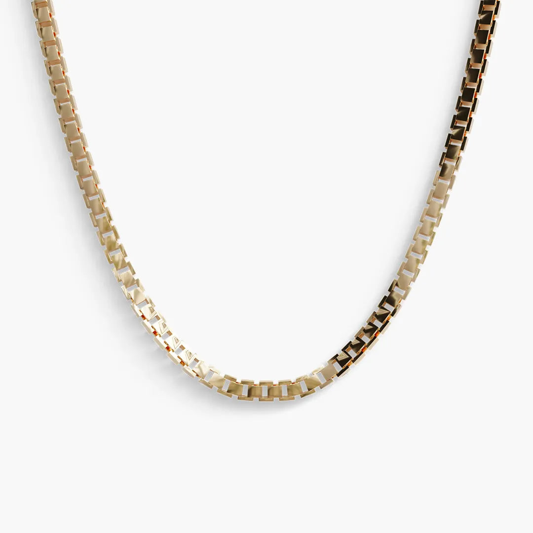 Big Box Chain Necklace Jolie Co Jewelry