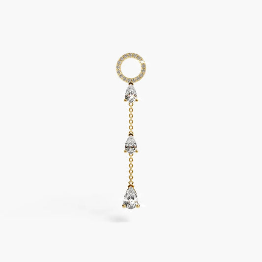 Cry Baby Charm Yellow & Rose Gold