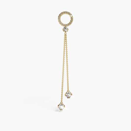 The Drop Charm Yellow & Rose Gold