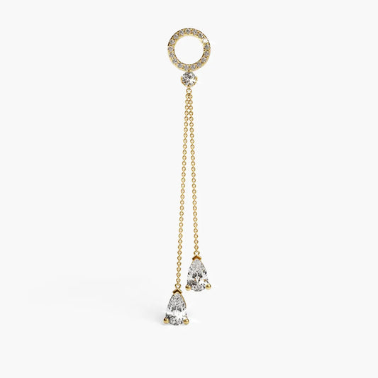 The Drop 'Tear' Charm Yellow & Rose Gold