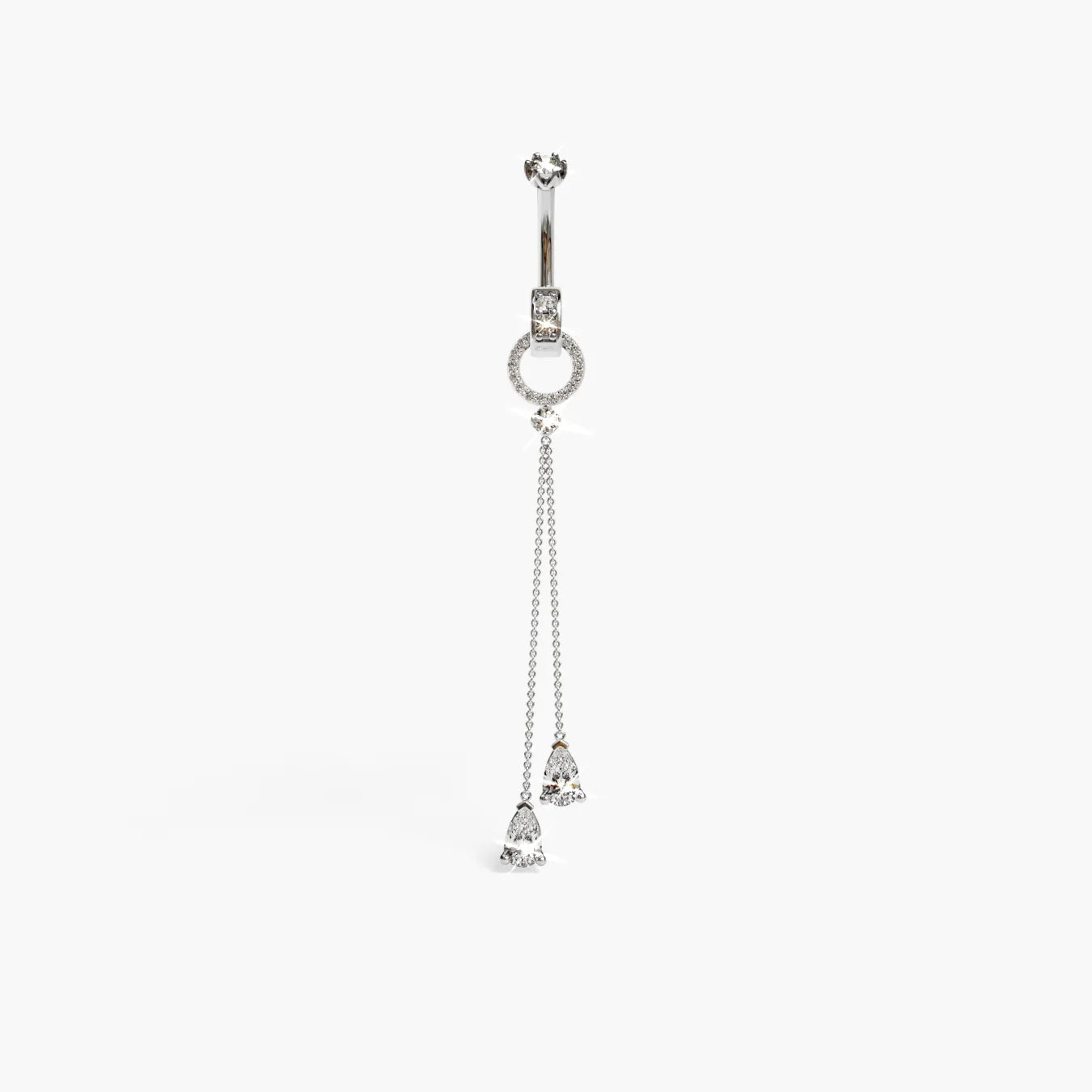 The Drop 'Tear' Charm White Gold