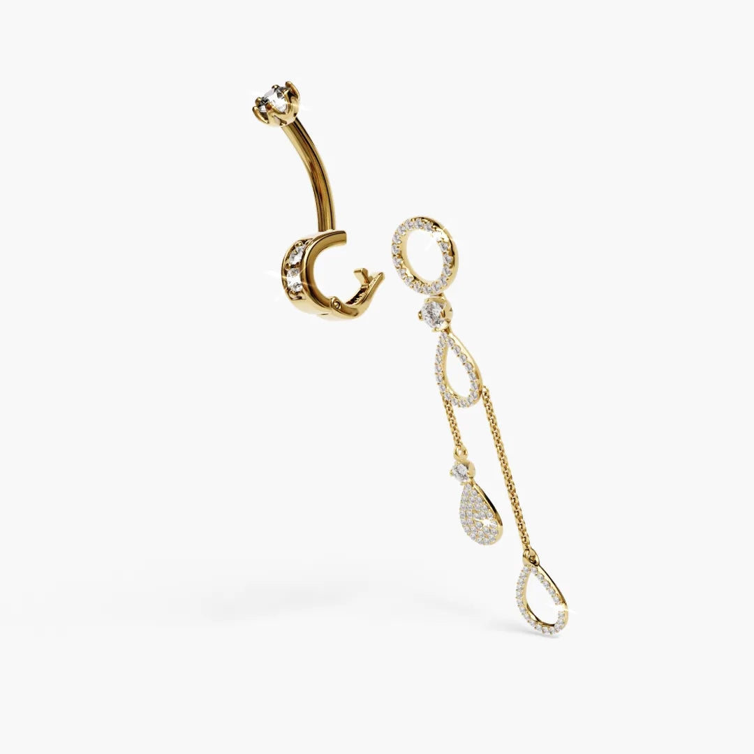 Sun Kissed Charm Yellow & Rose Gold