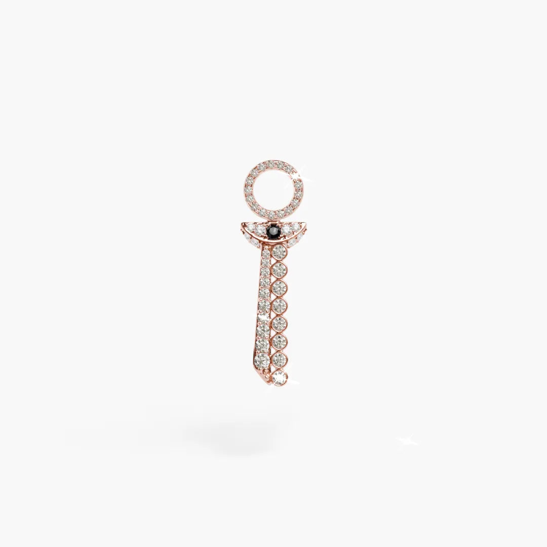 Tied Up Charm Yellow & Rose Gold