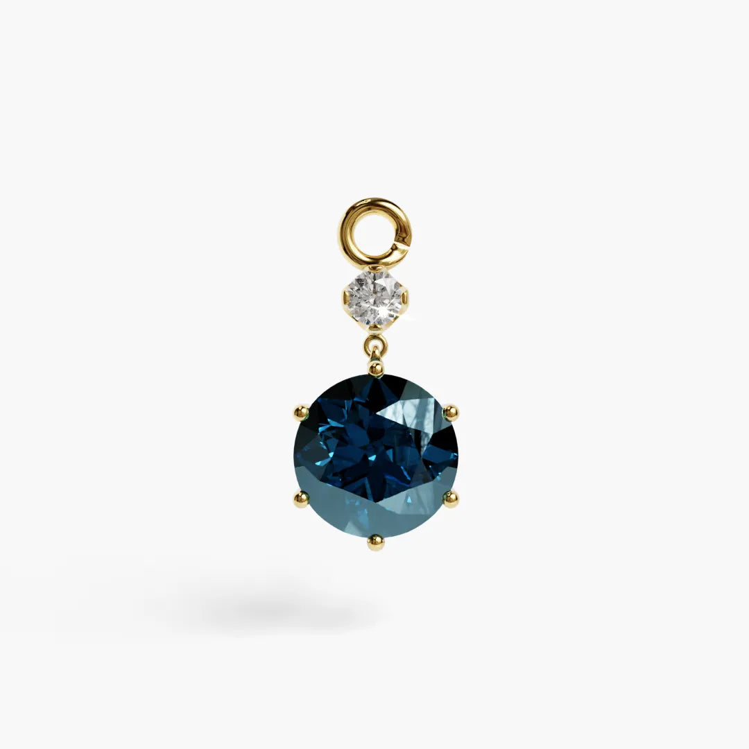 Mini Orb London-Blue Charm Yellow & Rose Gold