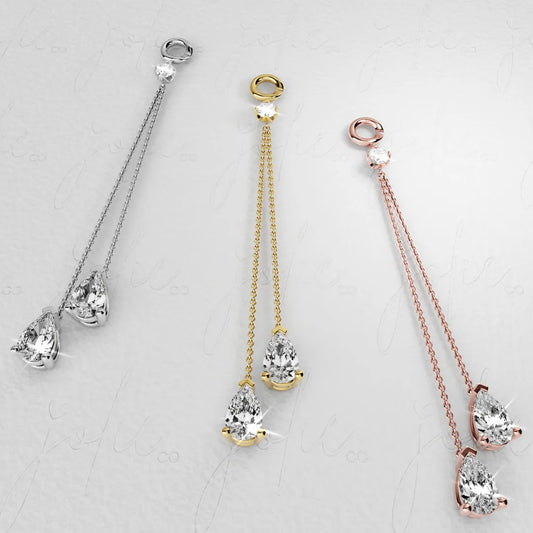 The Drop 'Tear' Charm Yellow & Rose Gold