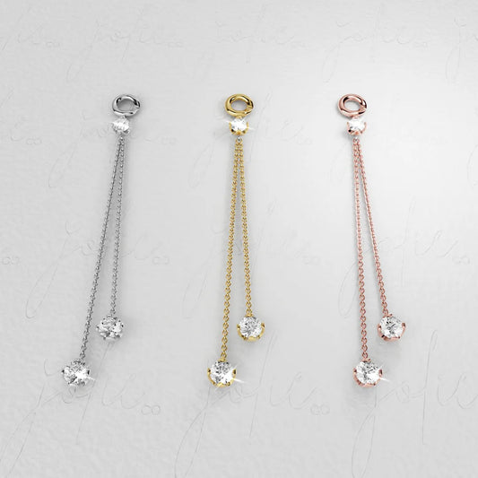 The Drop Charm Yellow & Rose Gold