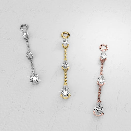 Cry Baby Charm Yellow & Rose Gold