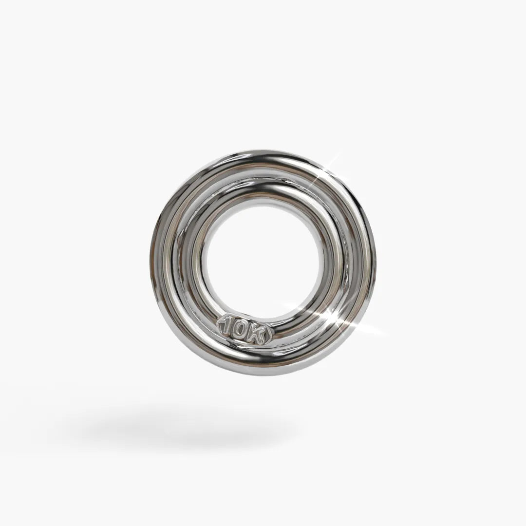 Pave Charm White Gold & Platinum