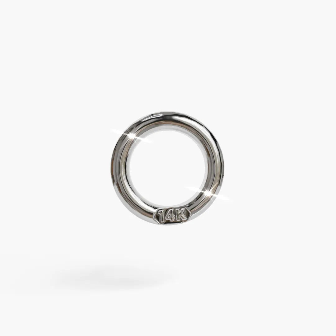 Mini Pave Charm White Gold & Platinum