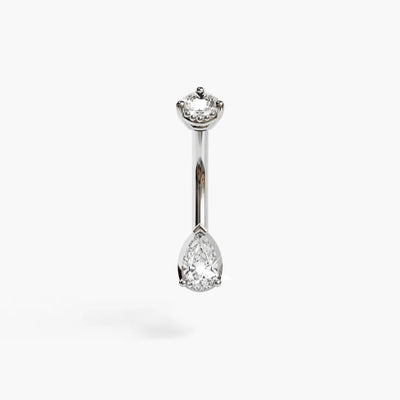 La Femme 0.3 ct. Diamond Belly Ring White Gold
