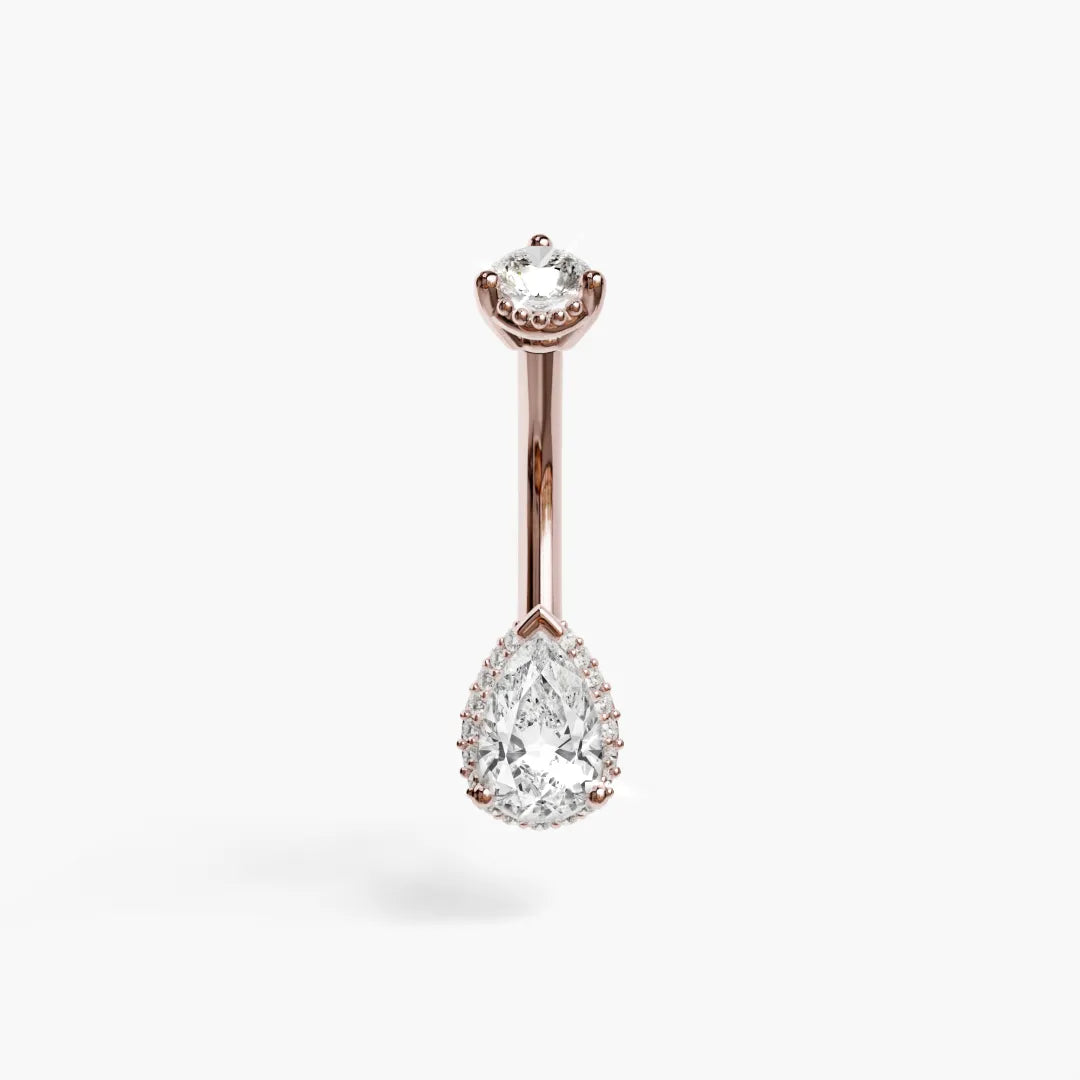 La Femme Pave 0.5 ct. Diamond Belly Ring