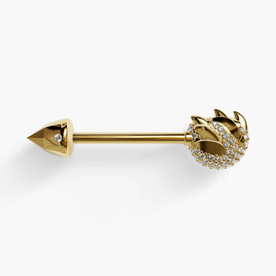 Sauvage Paw Diamond Nipple Barbell