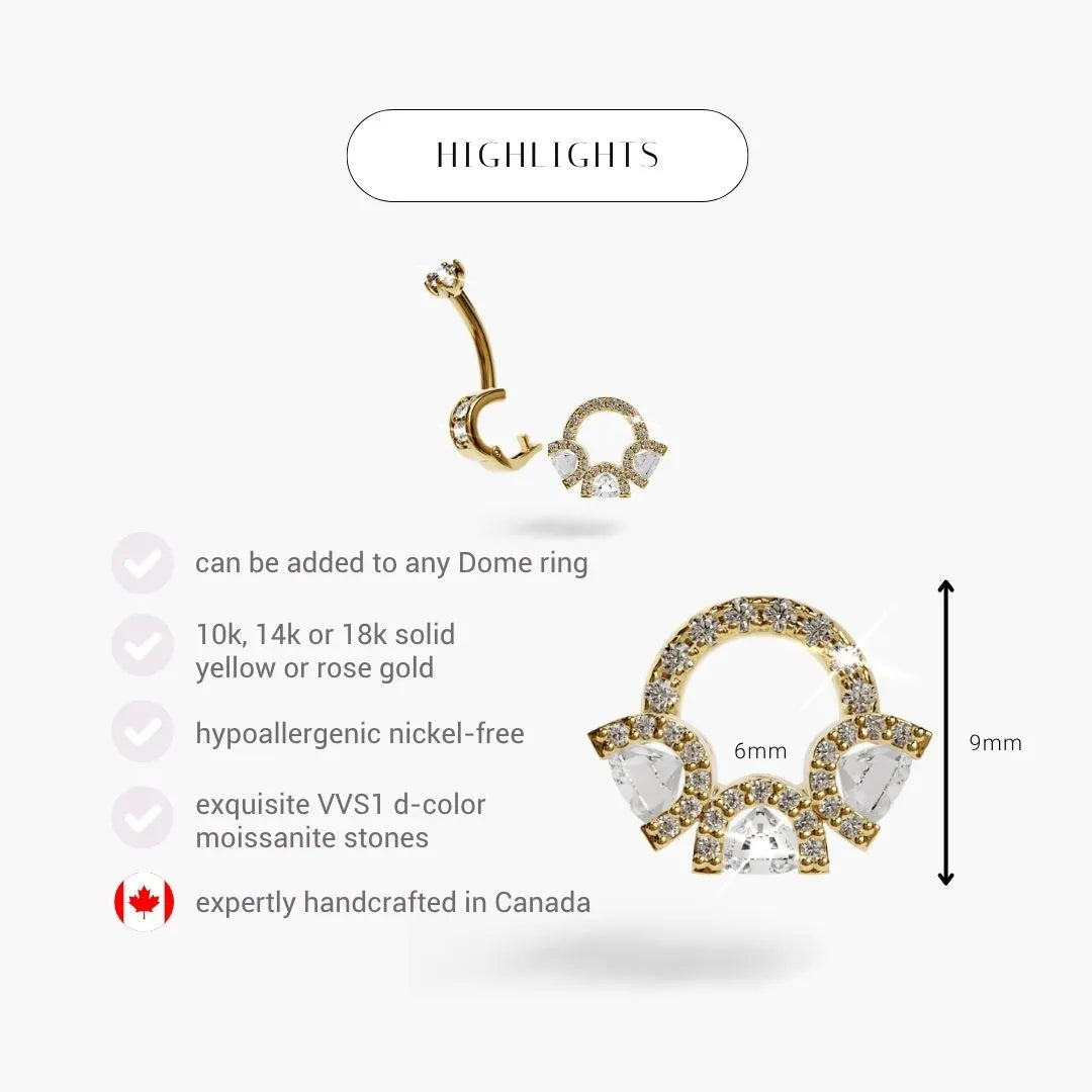 Spotlight Charm Yellow & Rose Gold