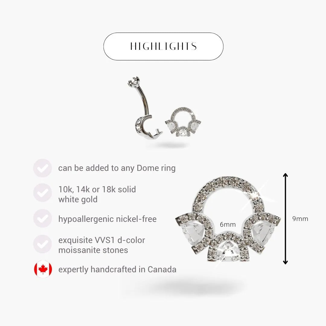 Spotlight Charm White Gold & Platinum