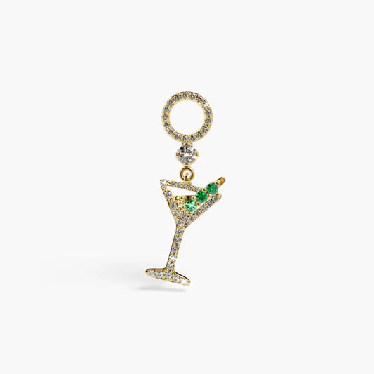 Dirty Martini Charm Yellow & Rose Gold