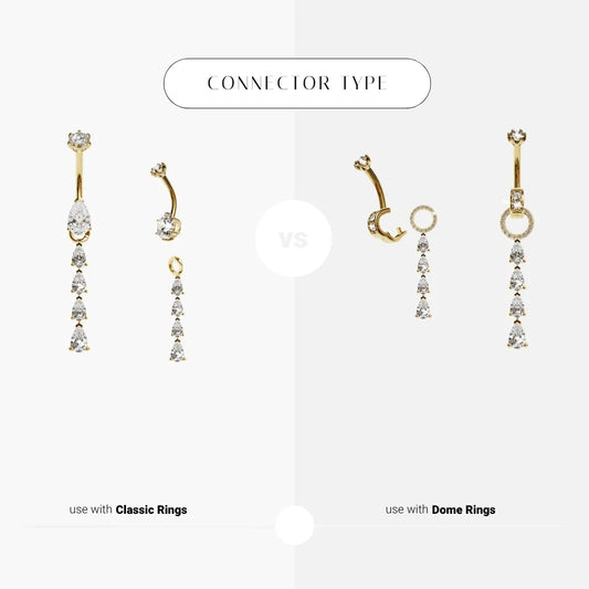 No Tears Left Charm Yellow & Rose Gold