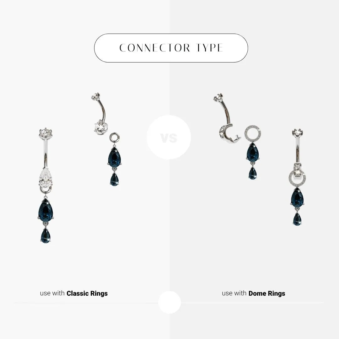 Teardrop London-Blue Charm White Gold & Platinum