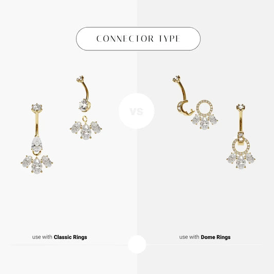 Toi et Moi Charm Yellow & Rose Gold