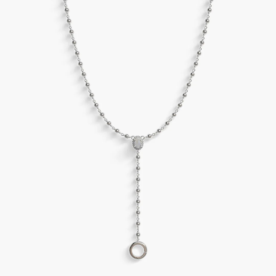 Y Necklace Silver Jolie Co Jewelry