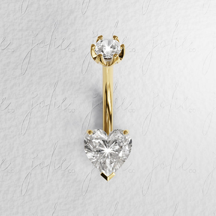 Moissanite Navel Rings