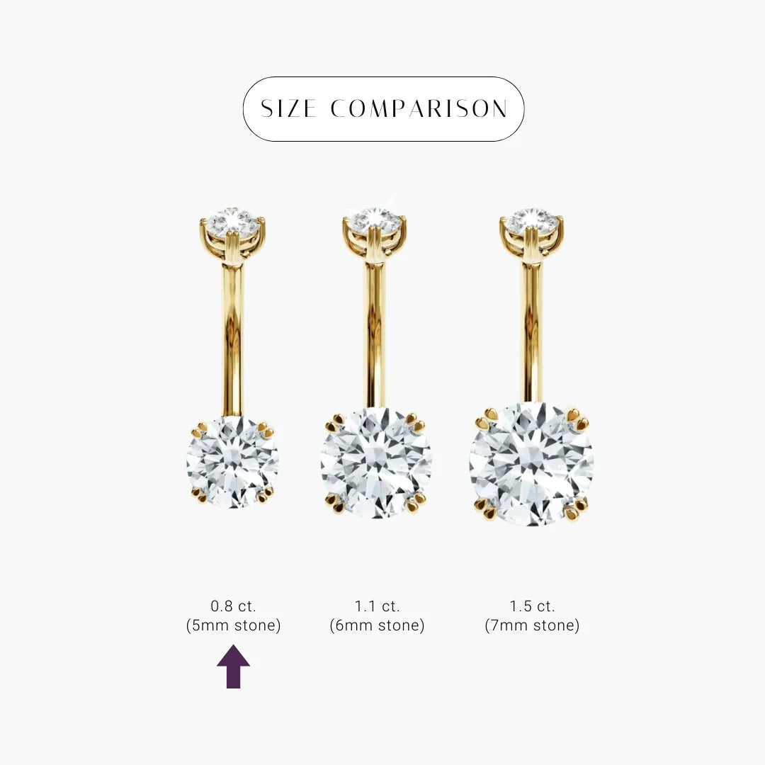 La Seule 0.8 ct. Diamond Belly Ring