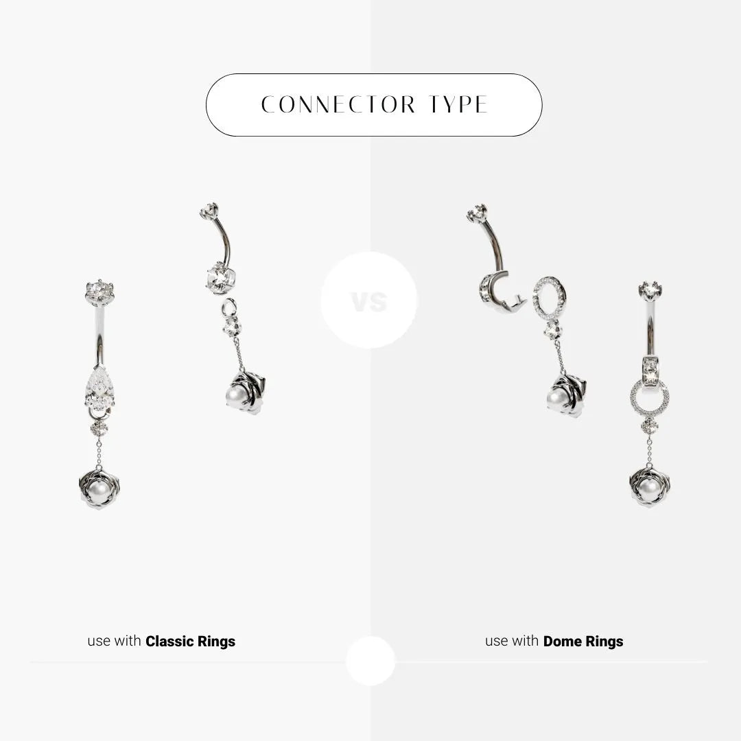 Eternal Rose Charm White Gold