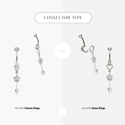 Wildflower Charm White Gold