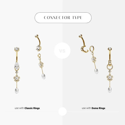 Wildflower Charm Yellow & Rose Gold