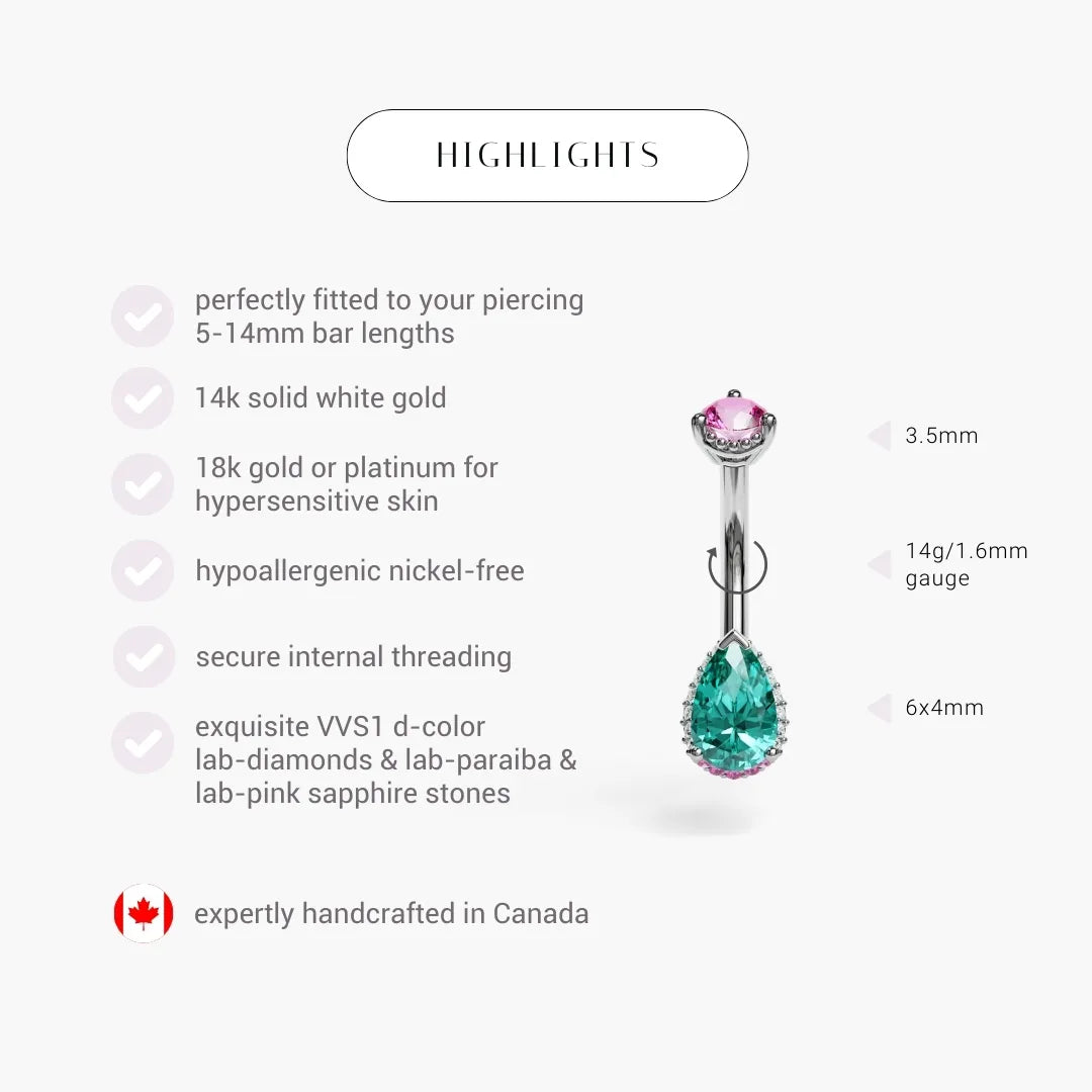 La Femme Siren Blush 0.5ct Pavé White Gold