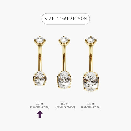 La Femme Oval 0.7 ct. Diamond Belly Ring