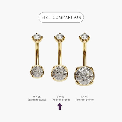 La Femme Orb 1.1 ct. Diamond Belly Ring