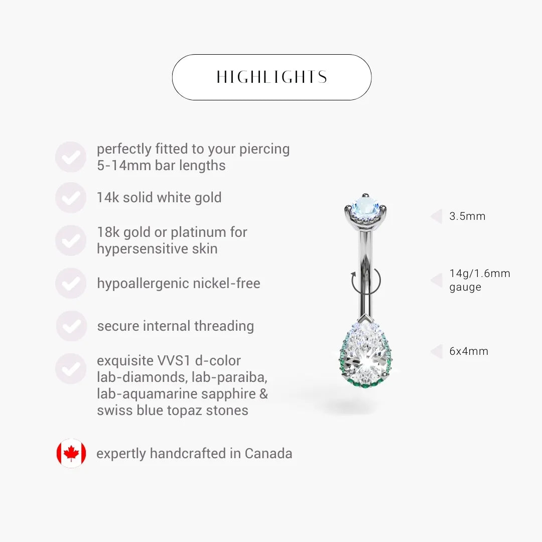 La Femme Siren Halo 0.5ct Pavé White Gold