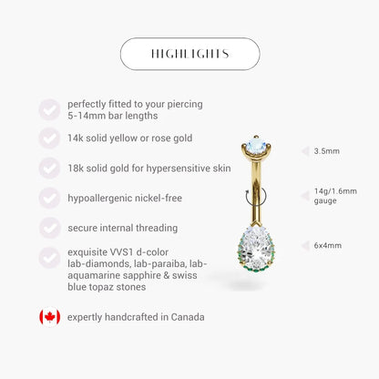 La Femme Siren Halo 0.5ct Pavé