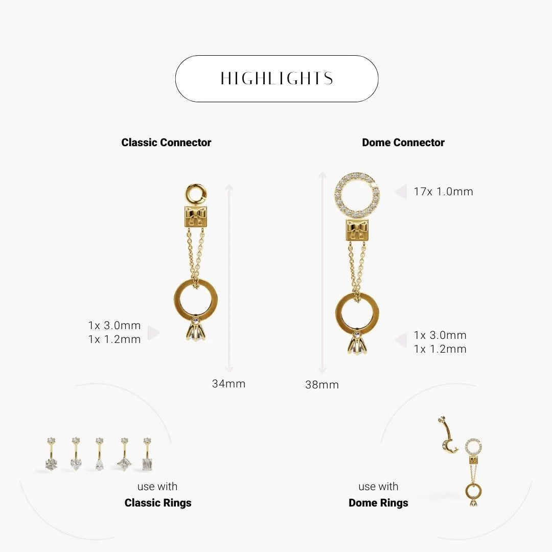 Marry Me Charm Yellow & Rose Gold