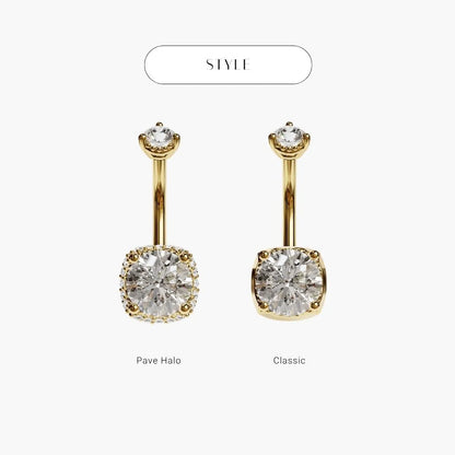 La Femme Orb Pavé 1.5 ct. Diamond Belly Ring