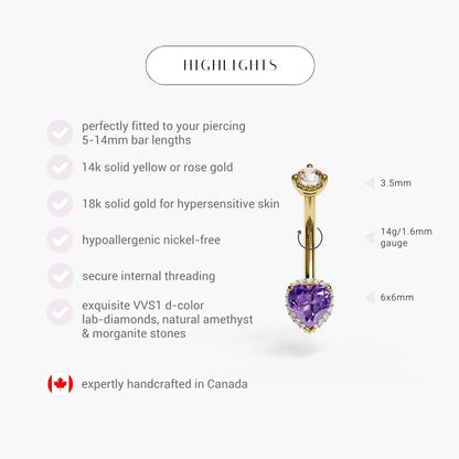 La Femme Royale Pavé 1.0 ct. Belly Ring