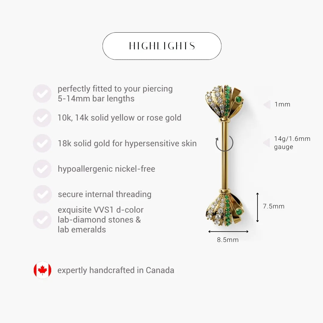 Put a Bow on It Nipple Barbell