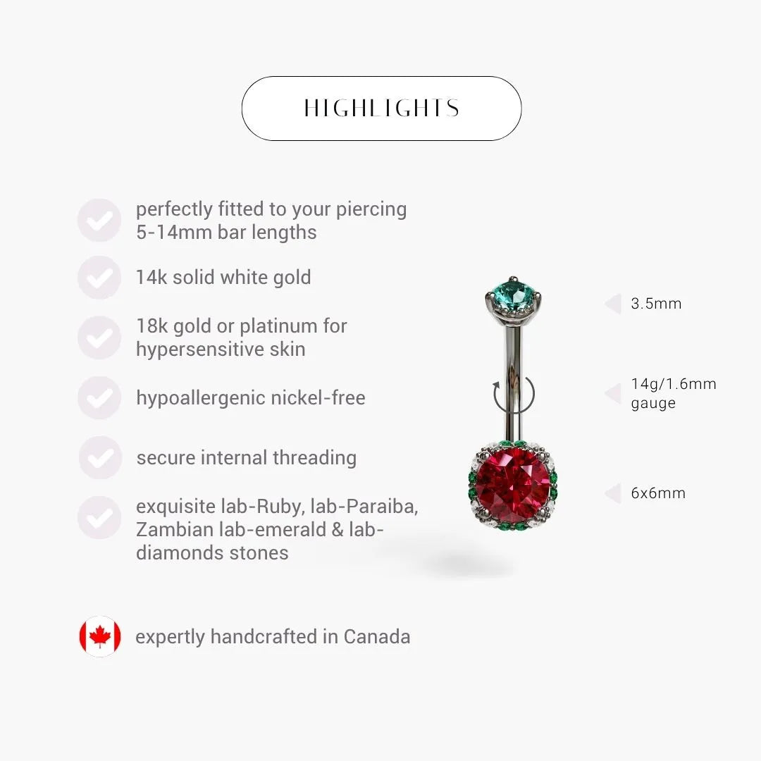 La Femme Dolce Vita 1.1 ct. Belly Ring White Gold