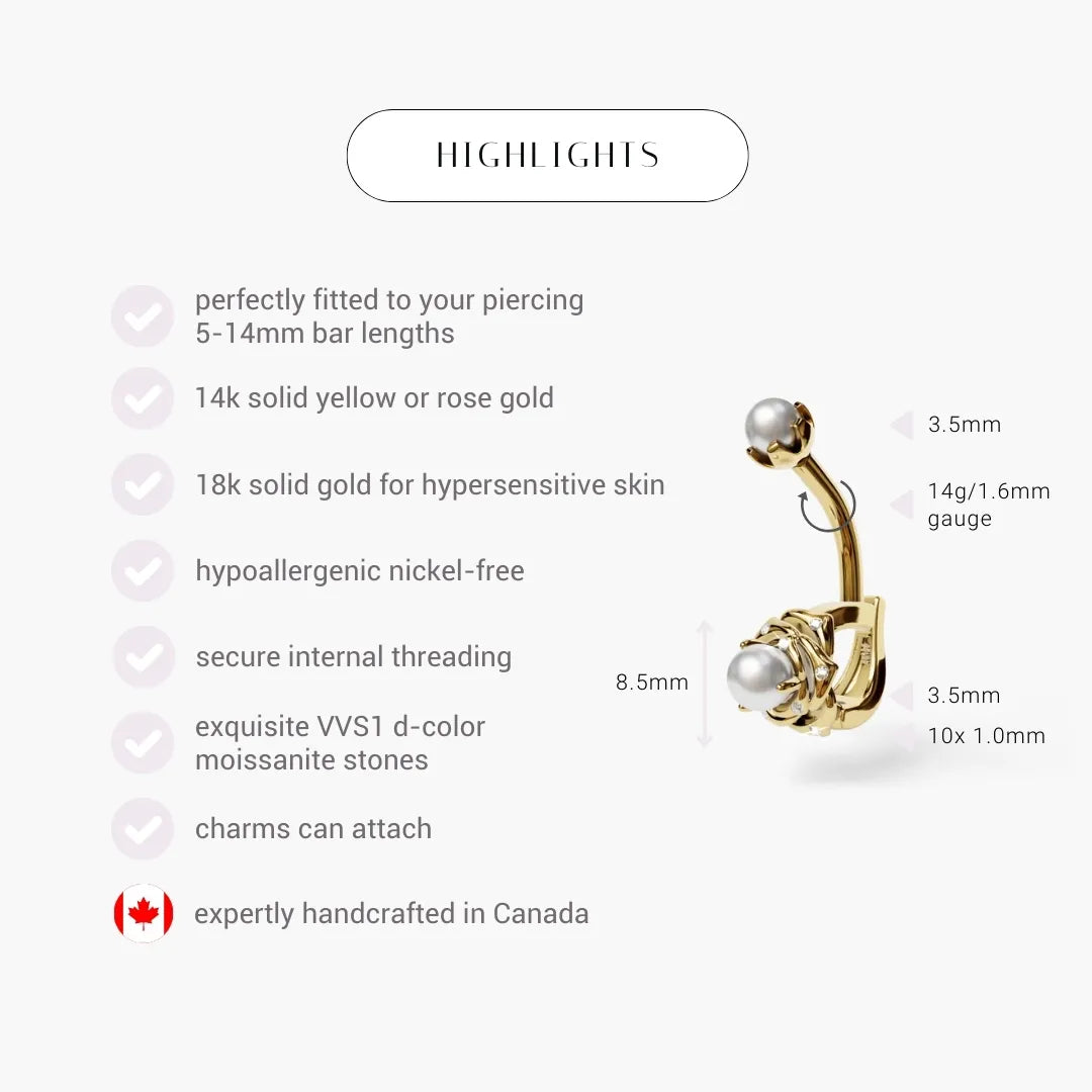 Eternal Rose Dome Belly Ring