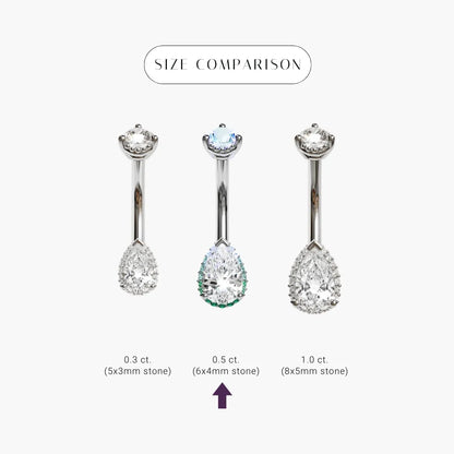 La Femme Siren Halo 0.5ct Pavé White Gold