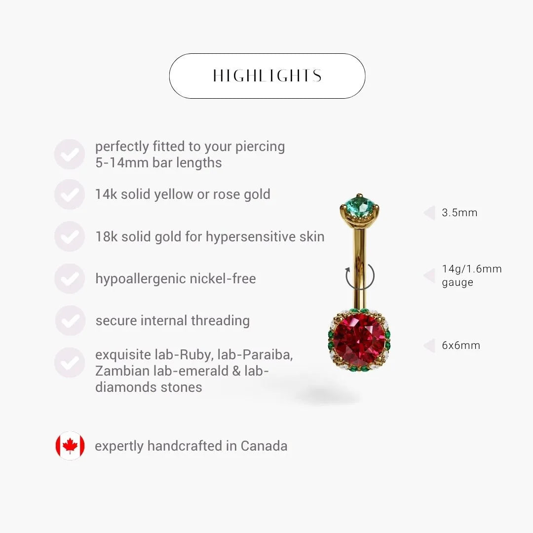 La Femme Dolce Vita 1.1 ct. Belly Ring