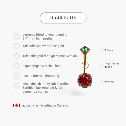 La Femme Dolce Vita 1.1 ct. Belly Ring