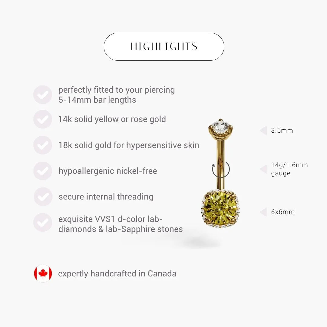 La Femme Honey 1.1 ct. Belly Ring