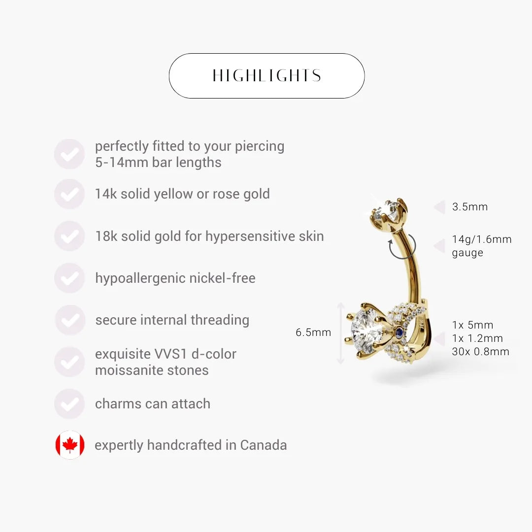 Marry Me Baby Dome Belly Ring