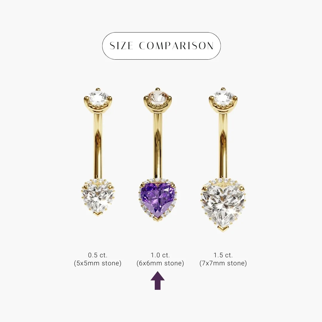 La Femme Royale Pavé 1.0 ct. Belly Ring