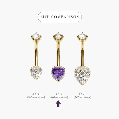 La Femme Royale Pavé 1.0 ct. Belly Ring